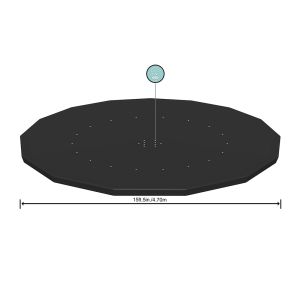 Bestway Bâche ronde pour piscine hors sol de 4,57 m