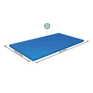 Bestway Bâche de piscine rectangulaire pour piscines hors sol de 3,00 x 2,01 m