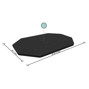 Bestway Bâche de piscine ovale pour piscines hors sol de 3,05 m x 2,00 m