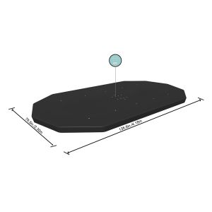 Bestway Bâche de piscine ovale pour piscines hors sol de 4,27 m x 2,50 m