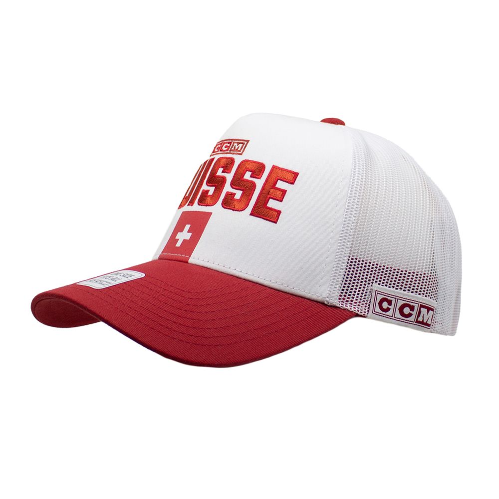 CCM Flag Schweiz Cap White Senior