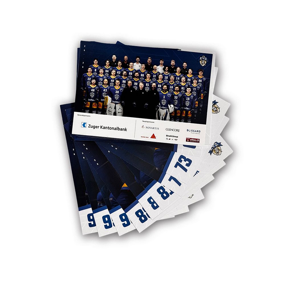 EVZ Men's Team Autogrammkarten 2025/26