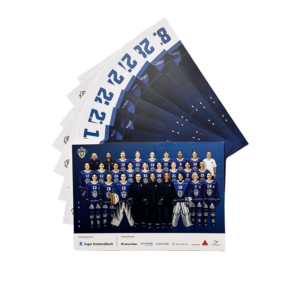 EVZ Womens Team Autogrammkarten 2025/26