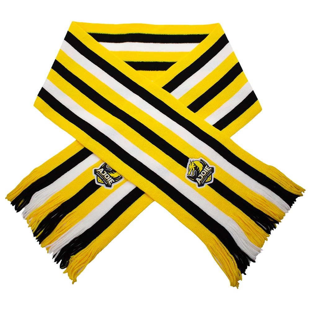 HC Ajoie Schal gestrickt